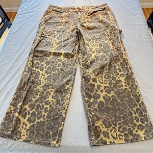 RSQ Animal Print Denim Pants
